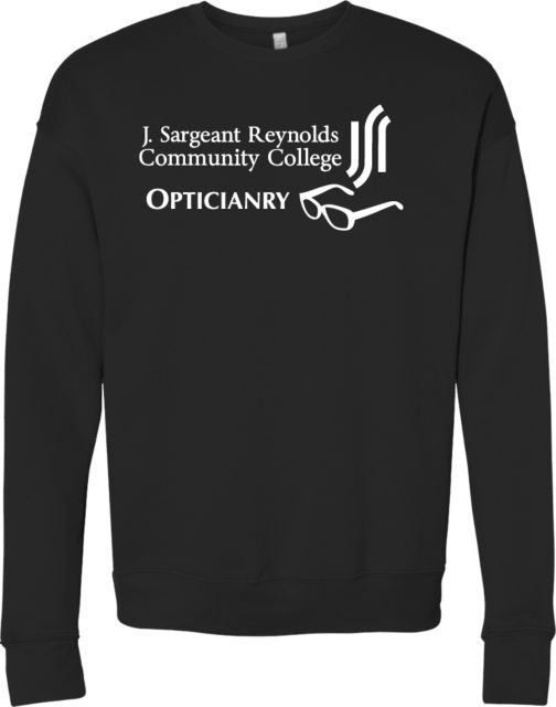 J. Sargeant Reynolds Bella + Canvas Fleece Crew J Sargeant Reynolds Community College Opticianry - ONLINE ONLY