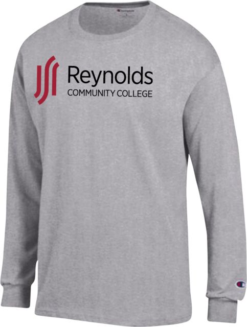 J. Sargeant Reynolds Champion Long Sleeve T Shirt Reynolds Community College Horizontal - ONLINE ONLY