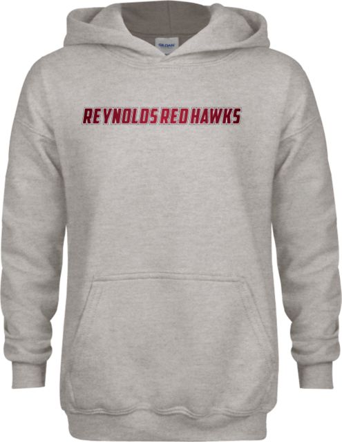 J. Sargeant Reynolds Youth Fleece Hood Reynolds Red Hawks Flat Gradient - ONLINE ONLY