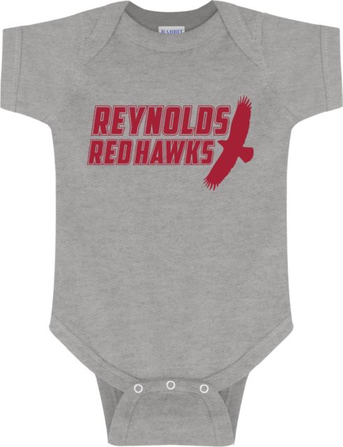 J. Sargeant Reynolds Infant Bodysuit Reynolds Red Hawks with Mascot - ONLINE ONLY