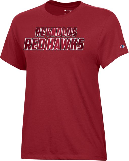 J. Sargeant Reynolds Champion Womens Core Short Sleeve Tee Reynolds Red Hawks Gradient - ONLINE ONLY