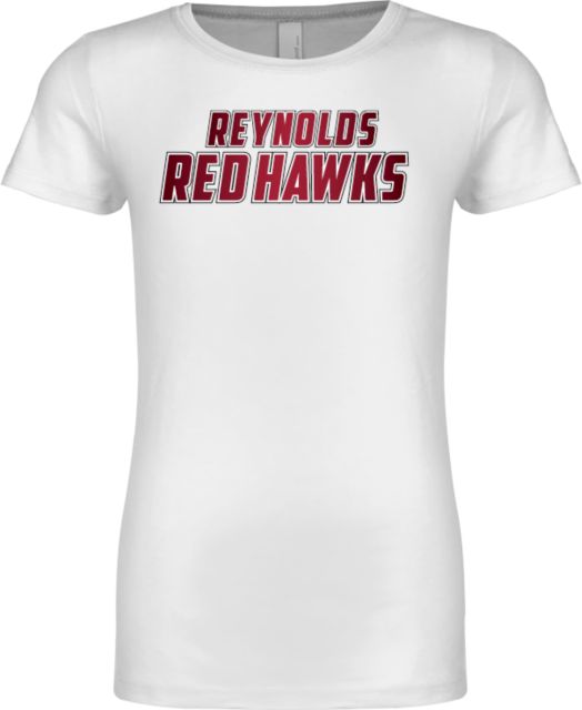 J. Sargeant Reynolds Next Level Girls Fashion Fit T Shirt Reynolds Red Hawks Gradient - ONLINE ONLY