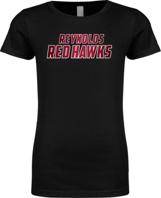 J. Sargeant Reynolds Next Level Girls Fashion Fit T Shirt Reynolds Red Hawks Gradient - ONLINE ONLY