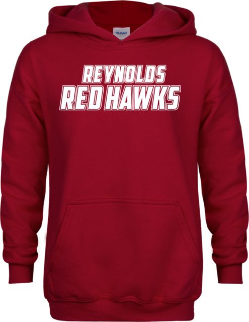J. Sargeant Reynolds Youth Fleece Hoodie Reynolds Red Hawks - ONLINE ONLY