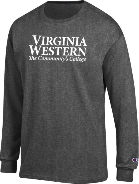 Virginia Western Champion Granite Long Sleeve T Shirt Wordmark - ONLINE ONLY