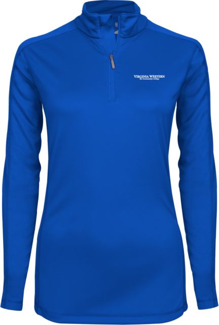 Virginia Western Ladies Syntrel Interlock 1/4 Zip Flat Mark - ONLINE ONLY
