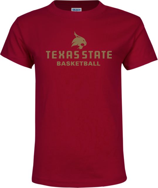 Texas State Youth T Shirt Basketball - ONLINE ONLY