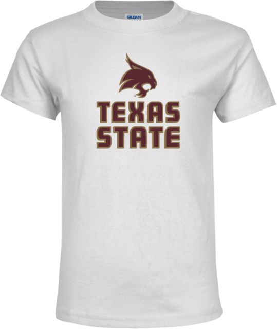 Texas State Youth T Shirt Texas State Logo Stacked - ONLINE ONLY