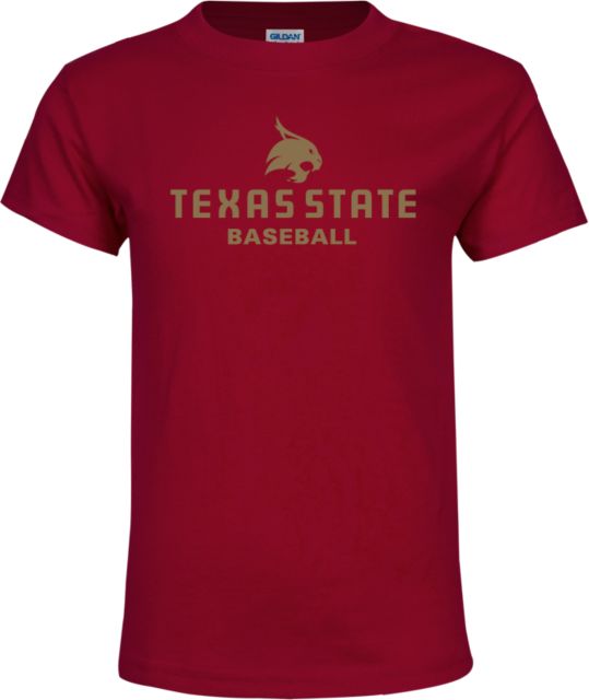 Texas State Youth T Shirt Baseball - ONLINE ONLY