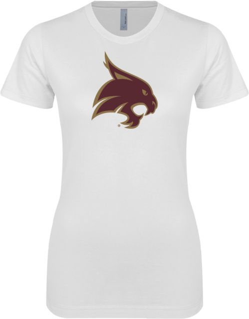Texas State Next Level Ladies SoftStyle Junior Fitted Tee Bobcat Logo - ONLINE ONLY