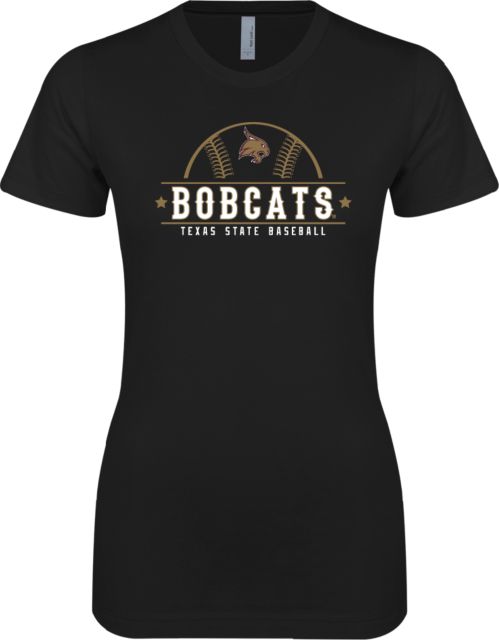 Texas State Next Level Ladies SoftStyle Junior Fitted Tee Bobcats Baseball - ONLINE ONLY