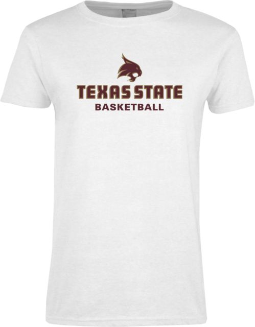 Texas State Ladies T Shirt Basketball - ONLINE ONLY