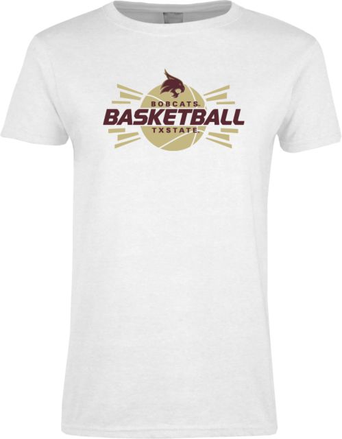 Texas State Ladies T Shirt Bobcats Basketball - ONLINE ONLY