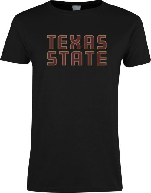 Texas State Ladies T Shirt Texas State Stacked - ONLINE ONLY