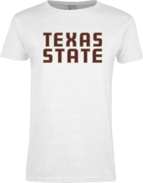 Texas State Ladies T Shirt Texas State Stacked - ONLINE ONLY