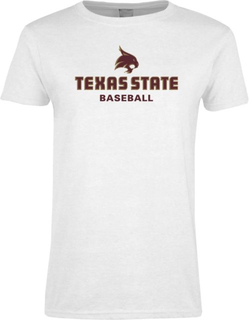 Texas State Ladies T Shirt Baseball - ONLINE ONLY