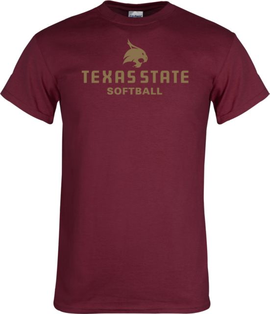 Texas State T Shirt Softball - ONLINE ONLY