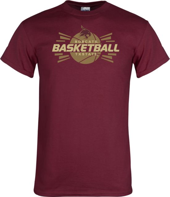 Texas State T Shirt Bobcats Basketball - ONLINE ONLY