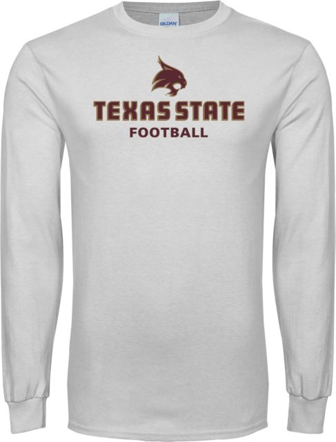 Texas State Long Sleeve T Shirt Football - ONLINE ONLY