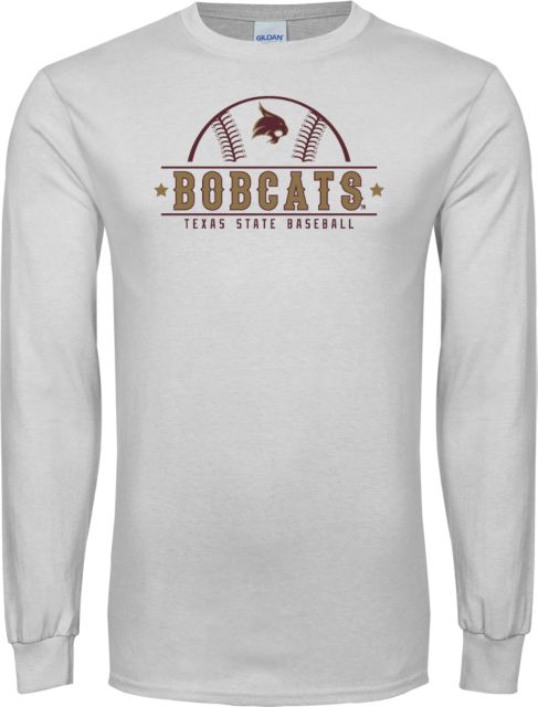 Texas State Long Sleeve T Shirt Bobcats Baseball - ONLINE ONLY