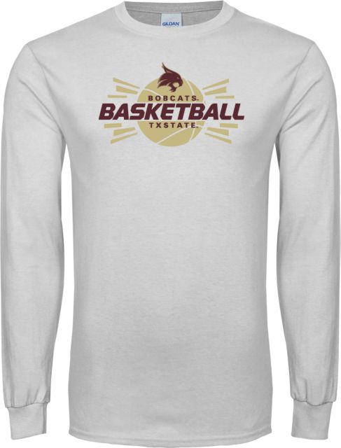 Texas State Long Sleeve T Shirt Bobcats Basketball - ONLINE ONLY