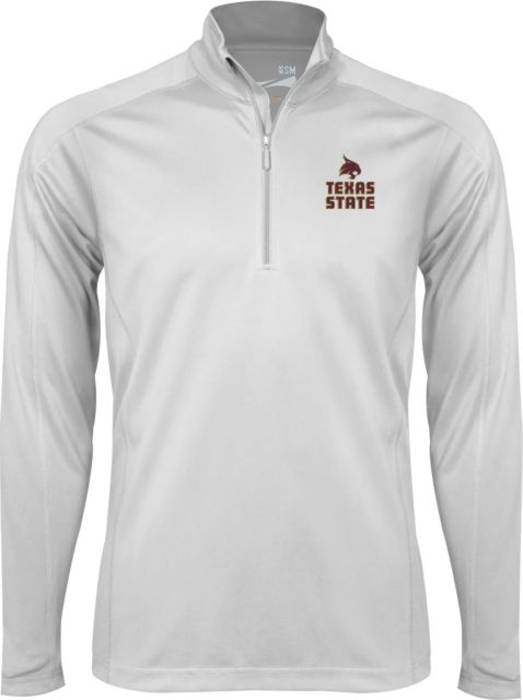 Texas State Syntrel Interlock 1/4 Zip Texas State Logo Stacked - ONLINE ONLY