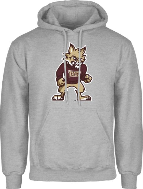 Texas State Fleece Hoodie Mascot - ONLINE ONLY