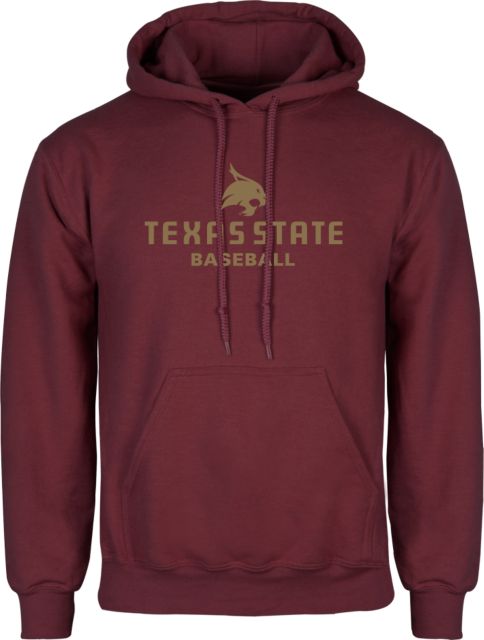 Texas State Fleece Hoodie Baseball - ONLINE ONLY