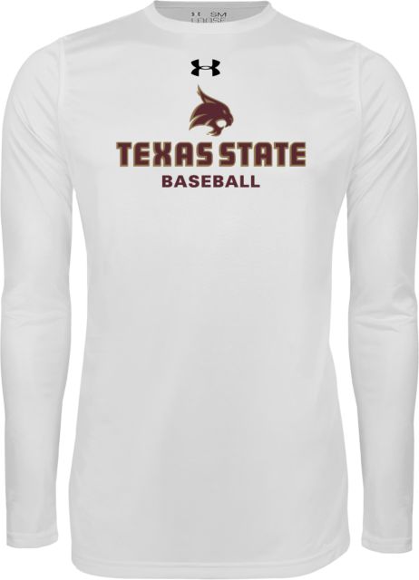 Texas State Under Armour Long Sleeve Tech Tee Baseball - ONLINE ONLY
