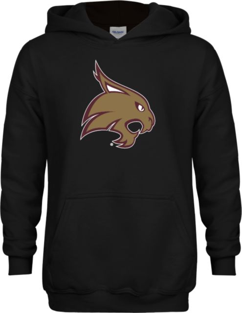 Texas State Youth Fleece Hoodie Bobcat Logo - ONLINE ONLY