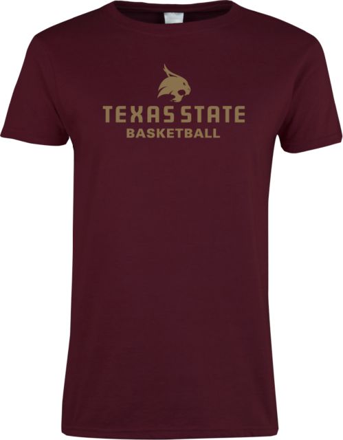 Texas State Ladies T Shirt Basketball - ONLINE ONLY