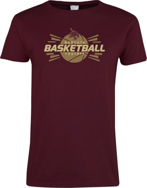 Texas State Ladies T Shirt Bobcats Basketball - ONLINE ONLY