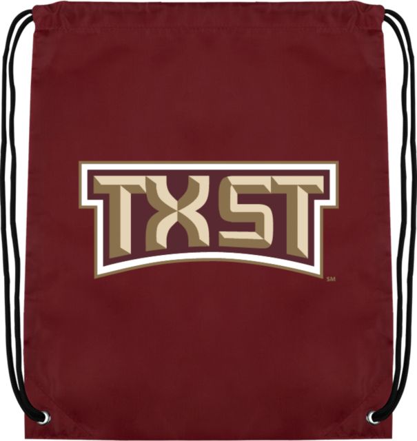 Texas State Drawstring Backpack TXST Texas State - ONLINE ONLY