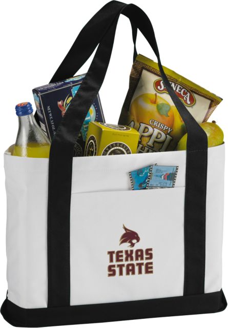 Texas State Contender Canvas Tote Texas State Logo Stacked - ONLINE ONLY
