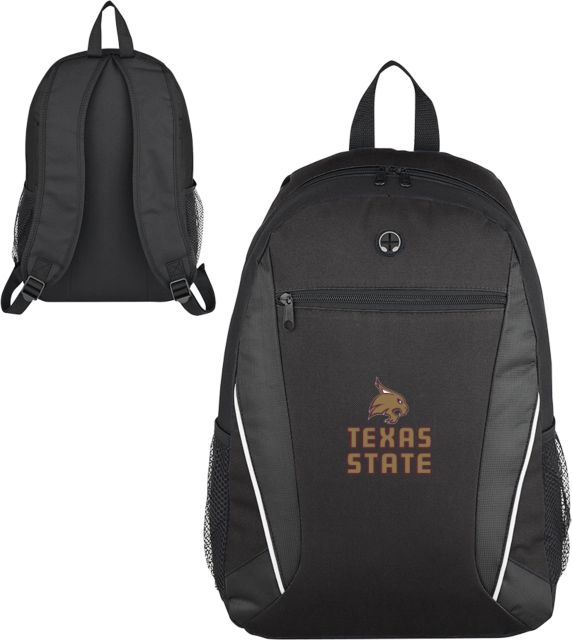 Texas State Atlas Computer Backpack Texas State Logo Stacked - ONLINE ONLY