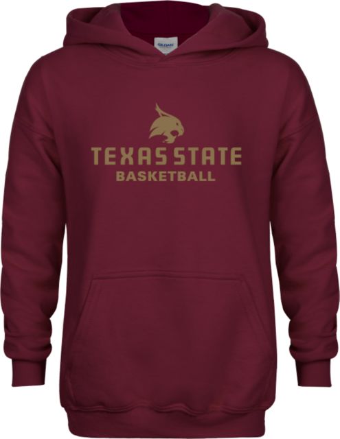 Texas State Youth Fleece Hoodie Basketball - ONLINE ONLY