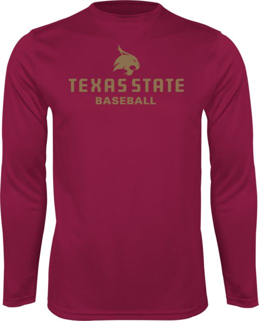 Texas State Performance Longsleeve Shirt Baseball - ONLINE ONLY