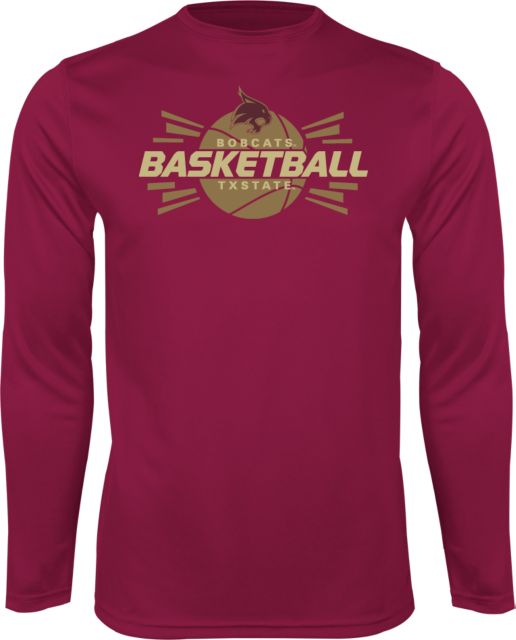Texas State Performance Longsleeve Shirt Bobcats Basketball - ONLINE ONLY