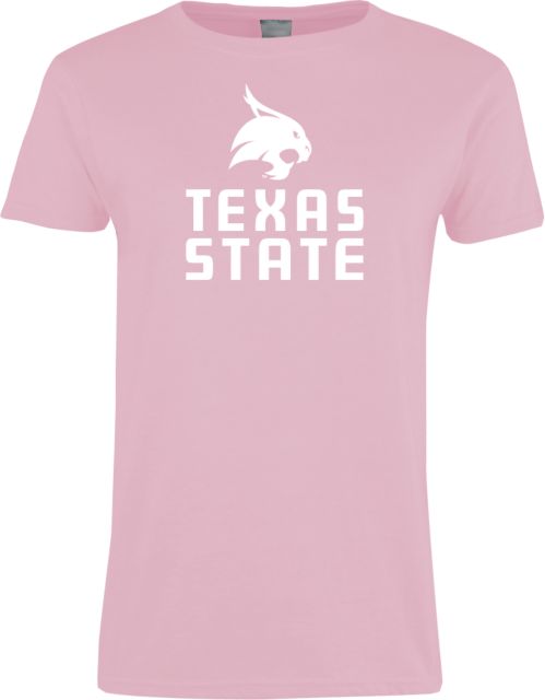 Texas State Ladies T Shirt Texas State Logo Stacked - ONLINE ONLY
