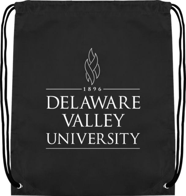 Delaware Valley Drawstring Backpack Inst. Wordmark - ONLINE ONLY