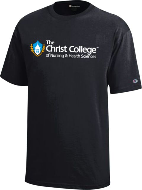 Christ College Youth Champion Short Sleeve Tee Christ College Primary Horizontal Mark - ONLINE ONLY