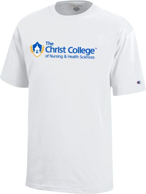 Christ College Youth Champion Short Sleeve Tee Christ College Primary Horizontal Mark - ONLINE ONLY