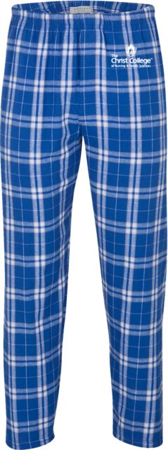 Christ College Boxercraft Unisex Royal/Silver Flannel Pajama Pant Christ College Primary Mark - ONLINE ONLY