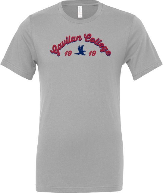 Gavilan Bella + Canvas Ash Jersey Cotton T Shirt Gavilan College Arched Est 1919 - ONLINE ONLY