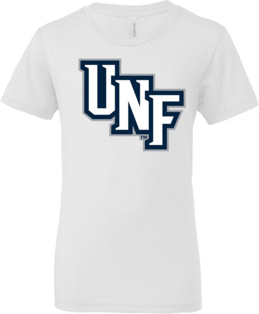 North Florida Bella + Canvas Youth Jersey T Shirt Diagonal UNF Monogram - ONLINE ONLY