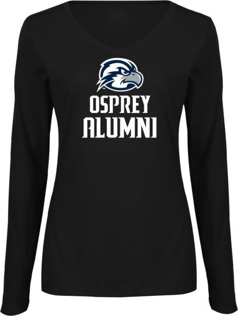 North Florida Womens Long Sleeve V Neck Tee  Osprey Alumni - ONLINE ONLY