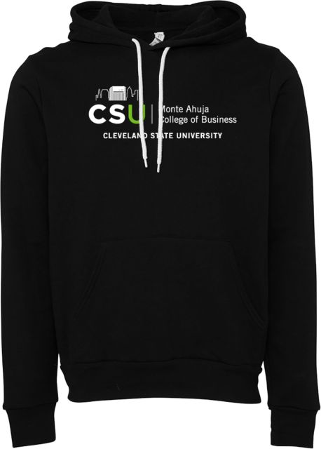 Cleveland State Bella + Canvas Fleece Hood CSU College of Business - ONLINE ONLY