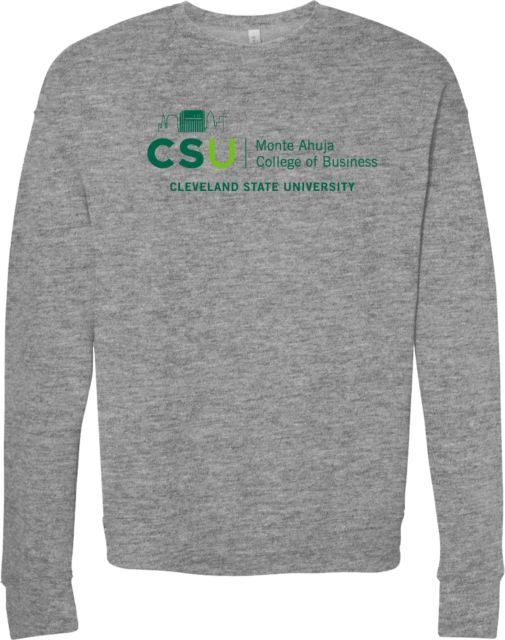 Cleveland State Bella + Canvas Fleece Crew CSU College of Business - ONLINE ONLY