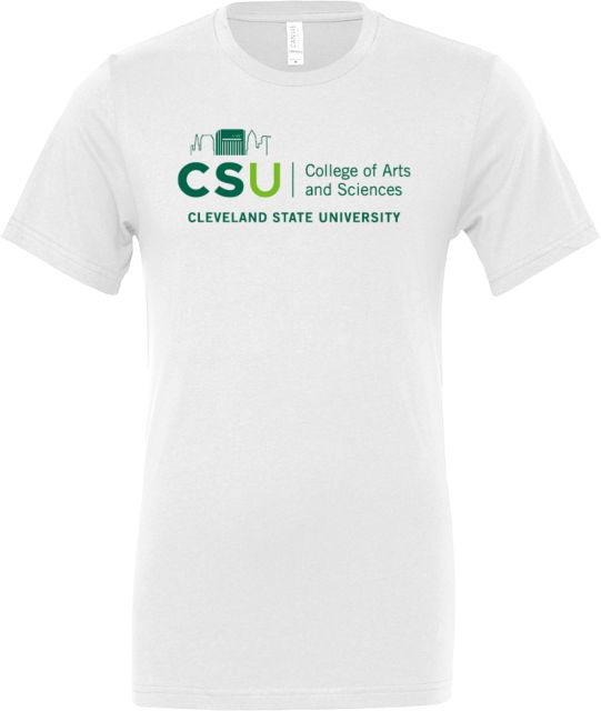 Cleveland State Bella + Canvas Jersey Cotton T Shirt CSU College of Arts and Sciences - ONLINE ONLY