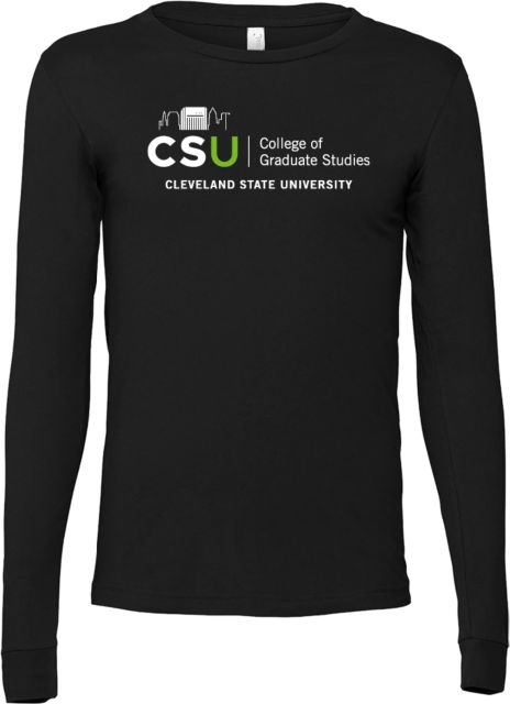 Cleveland State Bella + Canvas Jersey Cotton Long Sleeve T Shirt CSU College of Graduate Studies - ONLINE ONLY